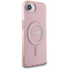 Guess IML Glitter Circle MagSafe - Etui do iPhone 16e (różowy)