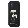 Karl Lagerfeld Fullbody Silicone Iconic - Etui iPhone 12 Mini (Black)