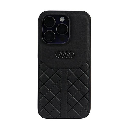 Audi Genuine Leather - Etui iPhone 14 Pro (Czarny)