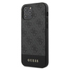 Guess 4G Bottom Stripe Collection - Etui iPhone 12 Pro Max (szary)