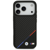 BMW M Carbon Tricolor Line MagSafe - Etui iPhone 17 Pro (czarny)