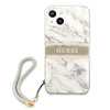 Guess Marble Strap - Etui iPhone 13 Mini (szary)