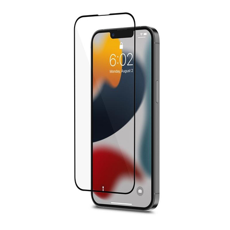 Moshi AirFoil Pro - Elastyczne szkło hybrydowe iPhone 13 / iPhone 13 Pro (czarna ramka)