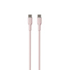 PURO ICON Soft Cable – Kabel USB-C do USB-C 1.5 m (Dusty Pink)