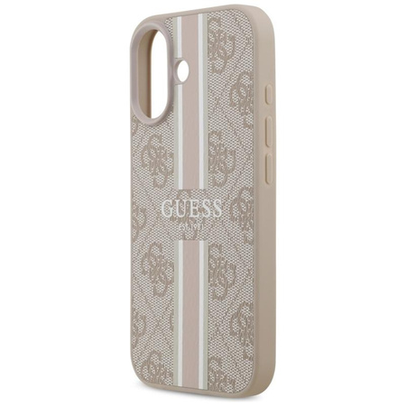 Guess 4G Printed Stripes MagSafe - Etui iPhone 17 (różowy)