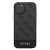 Guess 4G Bottom Stripe Collection - Etui iPhone 12 Pro Max (szary)