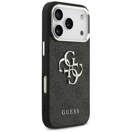 Guess 4G Big 4G Classic Logo - Etui iPhone 17 Pro (czarny / srebrny)