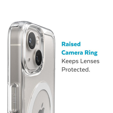 Speck Gemshell + MagSafe - Etui do iPhone 14 / iPhone 13 z połowką MICROBAN (Clear)