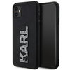 Karl Lagerfeld 3D Rubber Glitter Logo - Etui iPhone 11 (Czarny)