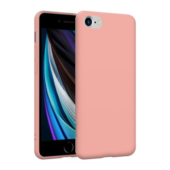 Crong Color Cover - Etui iPhone SE (2022/2020) / 8 / 7 (piaskowy róż)