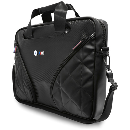 BMW Carbon Pockets & Metal Logo - Torba na notebooka 16" (czarny)