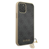 Guess 4G Charms Collection - Etui iPhone 12 / iPhone 12 Pro (szary)
