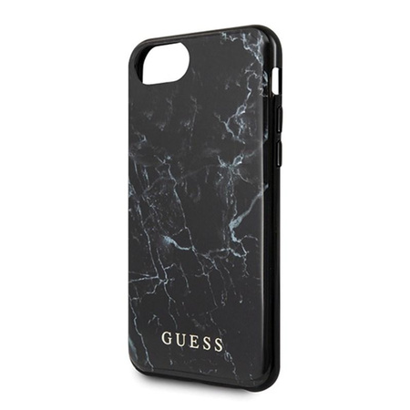 Guess Marble - Etui iPhone SE 2020 / 8 / 7 (Black)