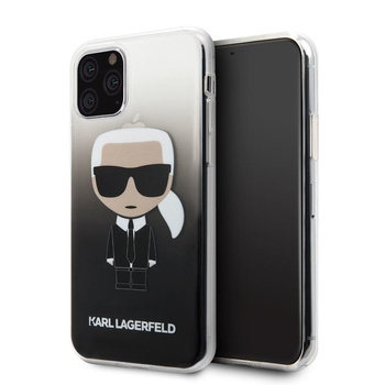 Karl Lagerfeld Iconic Karl Gradient - Etui iPhone 11 Pro (czarny)