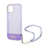 Guess Translucent Pearl Strap - Etui iPhone 14 (fioletowy)