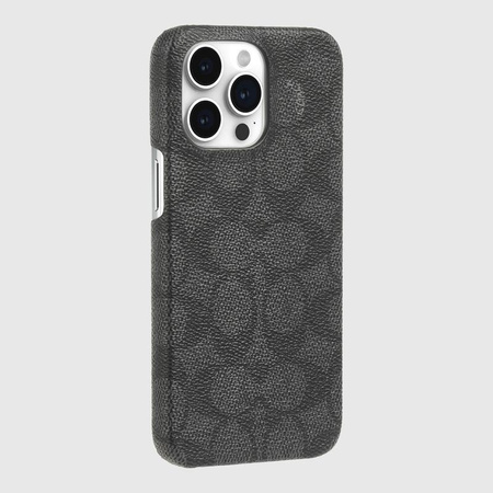 Coach Slim Wrap Signature C Case - Etui iPhone 15 Pro Max (Charcoal)
