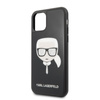 Karl Lagerfeld Double Layers Glitter Head - Etui iPhone 11 Pro (Black)