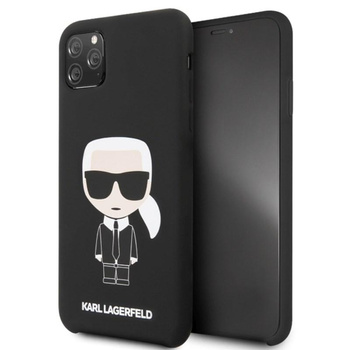 Karl Lagerfeld Fullbody Silicone Iconic - Etui iPhone 11 Pro Max (Black)