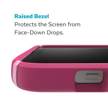 Speck Presidio2 Pro - Antybakteryjne etui iPhone 15 Plus / 14 Plus (Digitalpink / Blossompink / White)