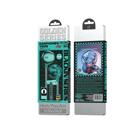 WEKOME YB08 Blackin Series - Słuchawki przewodowe HiFi USB-C (Zielony)