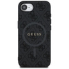 Guess 4G Ring Classic Logo MagSafe - Etui do iPhone 16e (czarny)