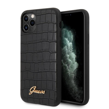 Guess Croco Case - Etui iPhone 11 Pro (Black)