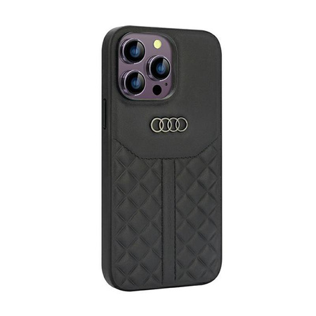 Audi Genuine Leather - Etui iPhone 14 Pro Max (Czarny)