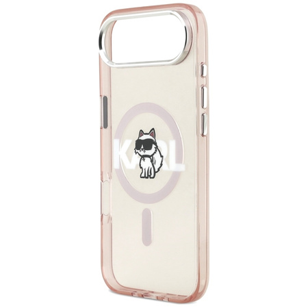 Karl Lagerfeld IML Choupette Sketch Logo MagSafe - Etui iPhone Air (różowy)