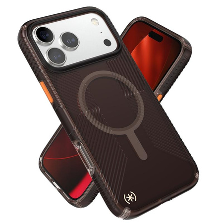 Speck Presidio Lux Grip MagSafe - Etui iPhone 17 Pro Max (Luxury Shade Matte / Orange)