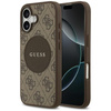 Guess 4G Circle Classic Logo MagSafe - Etui iPhone 17 (brązowy)