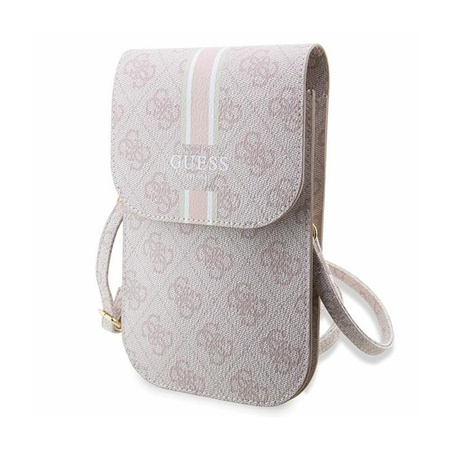 Guess 4G Stripes - Torebka crossbody na telefon (różowy)