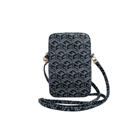 Guess Zip GCube Bottom Stripe - Torebka na telefon (czarny)