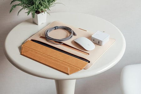 Moshi Muse 14" 3-in-1 Slim - Pokrowiec MacBook Pro 14" (2021) (Seashell White)