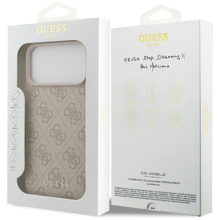Guess 4G Classic - Etui iPhone 17 Pro Max (różowy)