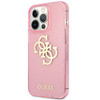 Guess Glitter 4G Big Logo - Etui iPhone 13 Pro Max (różowy)