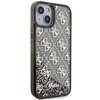 Guess Liquid Glitter Transculent 4G - Etui iPhone 14 (Czarny)
