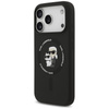 Karl Lagerfeld Silicone Karl & Choupette Ring MagSafe - Etui iPhone 17 Pro (czarny)