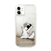 Karl Lagerfeld Liquid Glitter Choupette Fun - Etui iPhone 11 (złoty)