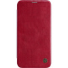 Nillkin Qin Leather Case - Etui Apple iPhone 12 / 12 Pro (Red)
