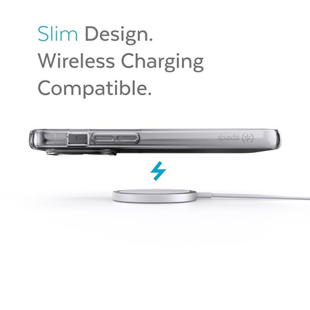 Speck Presidio Perfect-Clear + Ombre - Etui iPhone 13 Pro Max / iPhone 12 Pro Max z powłoką MICROBAN (Clear/Atmosphere Fade)