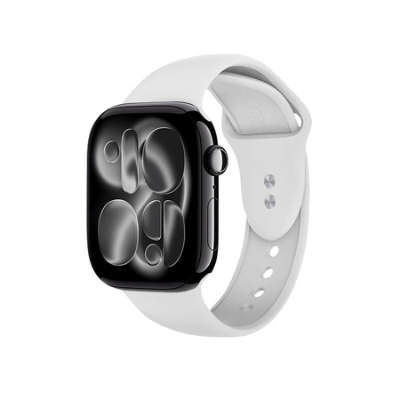 Crong Liquid - Pasek do Apple Watch 38/40/41/42 mm (biały)