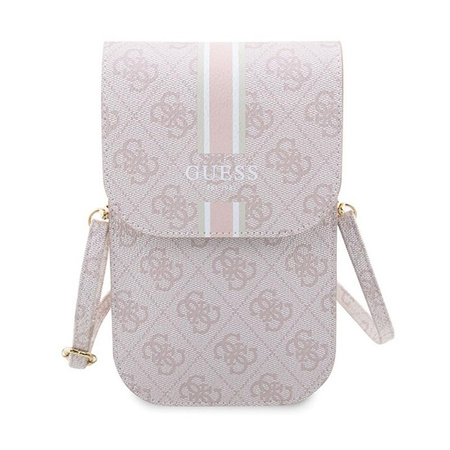 Guess 4G Stripes - Torebka crossbody na telefon (różowy)