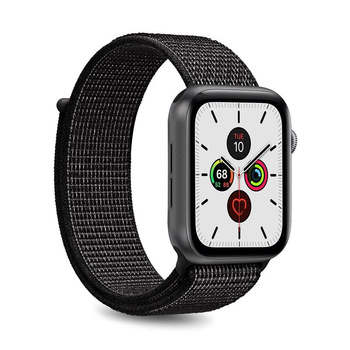 PURO Nylon - Pasek do Apple Watch 42/44/45 mm (Czarny)