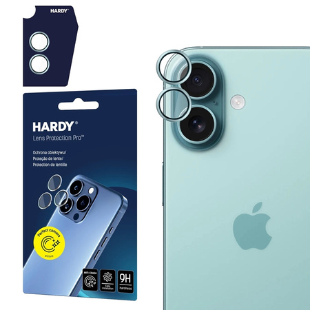 3mk HARDY Lens Protection Pro - Szkło na obiektyw aparatu iPhone 17 (Light Green)