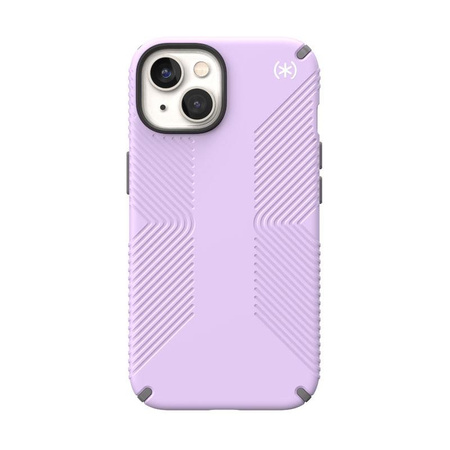 Speck Presidio2 Grip - Antypoślizgowe etui iPhone 14 / iPhone 13 (Spring Purple / Cloudygrey / White)