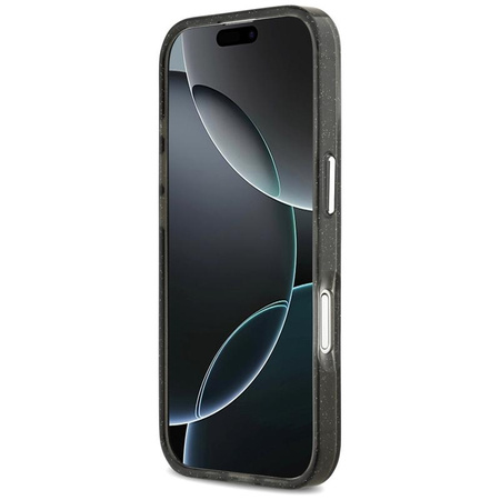 Karl Lagerfeld IML Glitter Karl & Choupette Heads Logo MagSafe - Etui iPhone 17 (czarny)