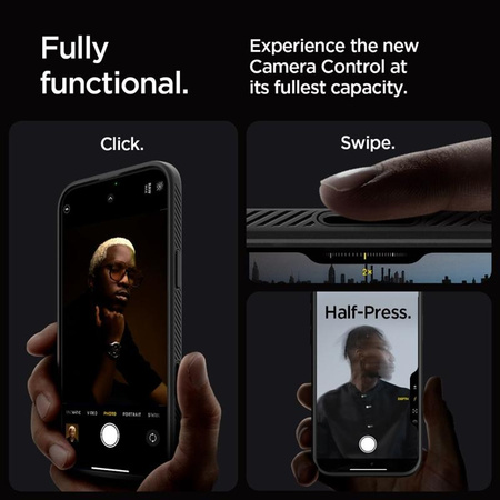 Spigen Liquid Air T Mag MagSafe - Etui do iPhone 16 Pro Max (Matte Black)