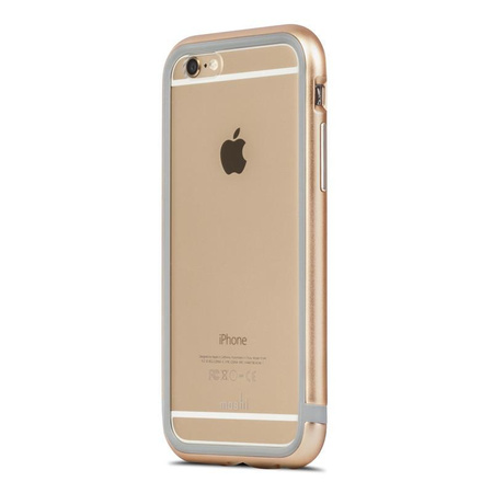 Moshi iGlaze Luxe - Etui z aluminiową ramką iPhone 6s / iPhone 6 (Satin Gold)