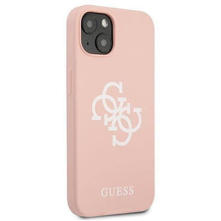 Guess Silicone 4G Big Logo - Etui iPhone 13 (różowy)