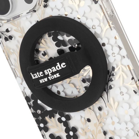 Kate Spade New York Magnetic Loop Grip - Uchwyt MagSafe na palec (Black)